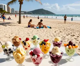 As Melhores Sorveterias e Açaí nas Praias de Palhoça