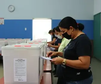 apuração das eleições em Palhoça